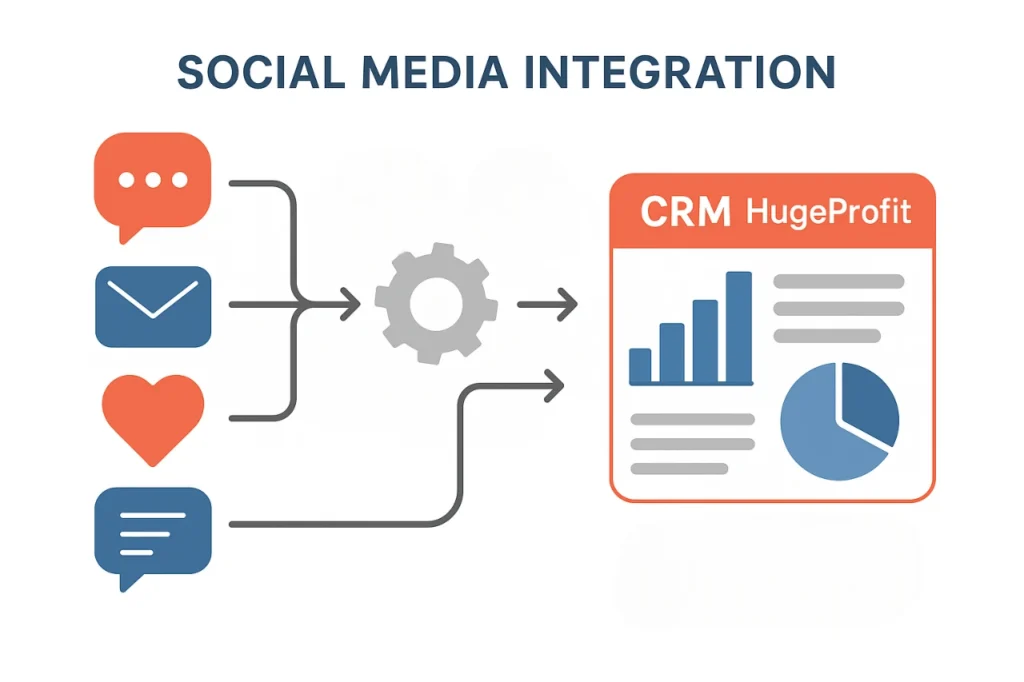 Інтеграція соціальних мереж з CRM HugeProfit - як це працює на практиці