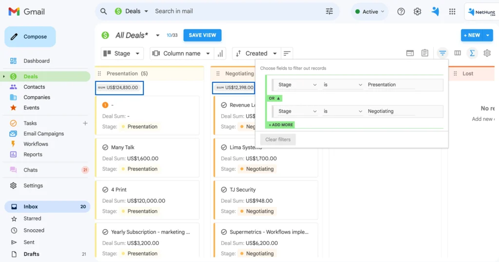NetHunt - CRM рішення для автоматизації бізнесу в Gmail