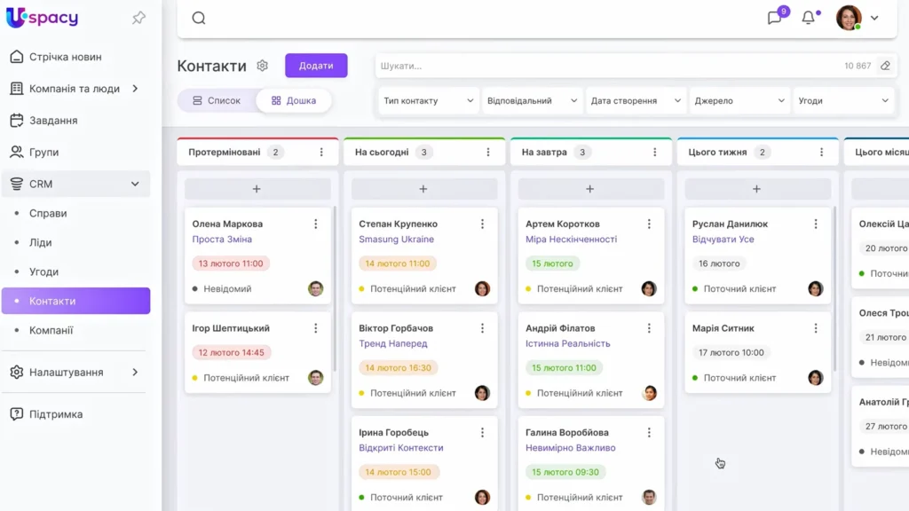 Uspacy CRM - новий український гравець у топ CRM України з багатомовним інтерфейсом