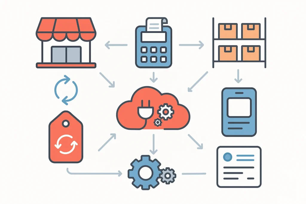 Integrations and automation for retail trade