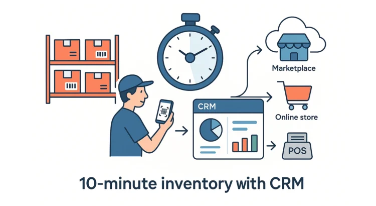 Як зробити інвентаризацію за 10 хвилин за допомогою CRM HugeProfit