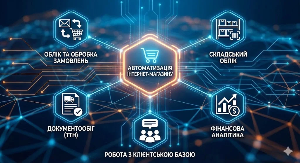 Головні процеси для автоматизації інтернет-магазину