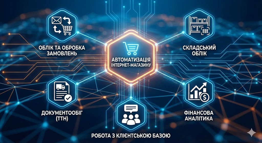 Головні процеси для автоматизації інтернет-магазину