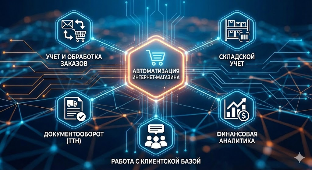 Главные процессы для автоматизации интернет-магазина