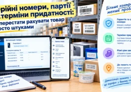 Серійні номери, партії та терміни придатності: як перестати рахувати товар просто штуками