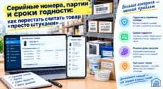 Серийные номера, партии и сроки годности: как перестать считать товар «просто штуками»