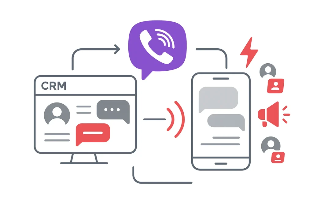 Integration of Viber with CRM system for business | HugeProfit