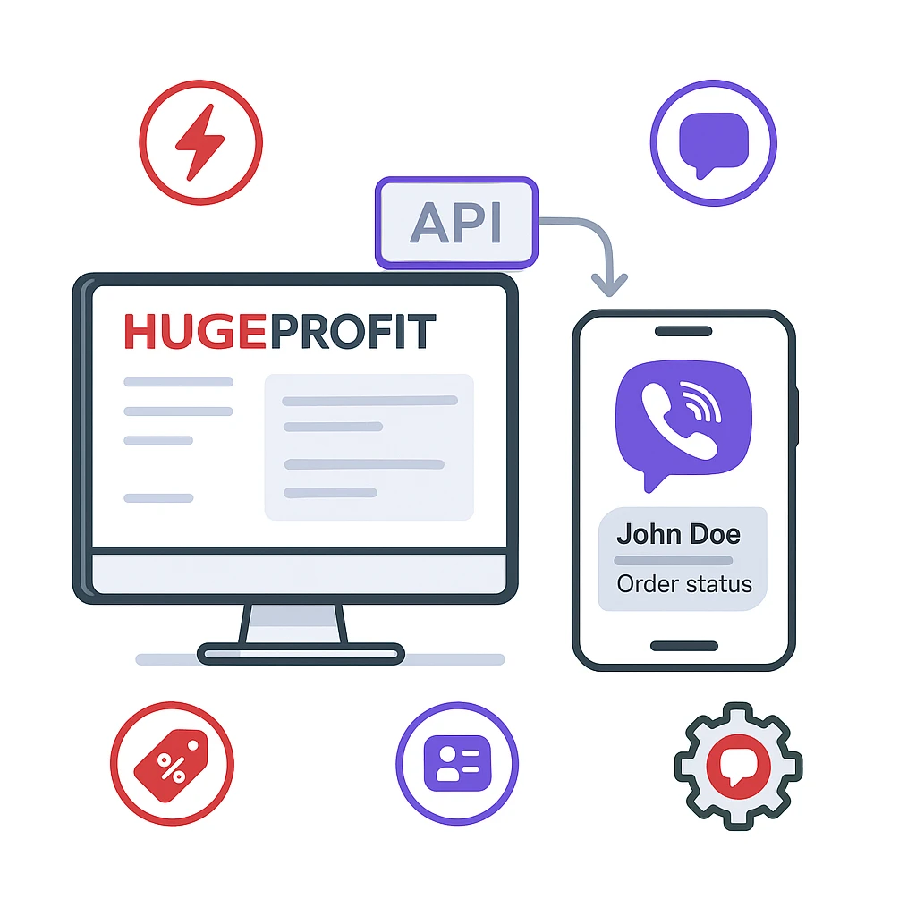 Інтеграція вайбер з crm HugeProfit - це не просто зручність, а конкретна вигода для бізнесу