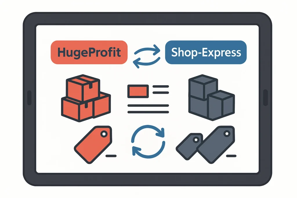 Единый учет остатков и цен между HugeProfit и Shop-Express