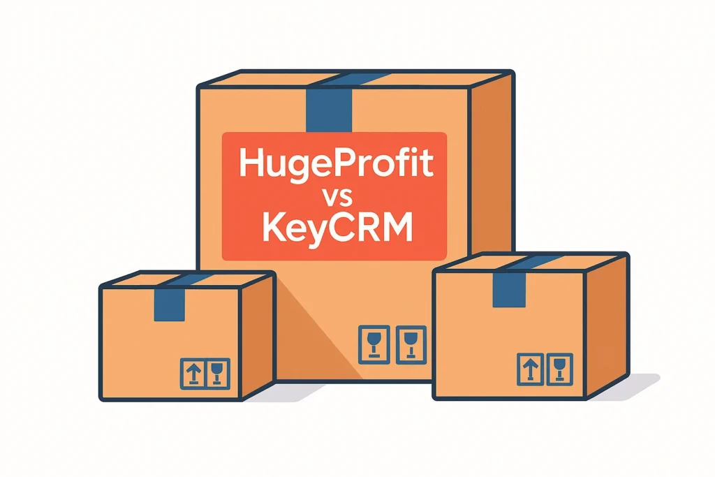 Порівняння управління замовленнями в HugeProfit та KeyCRM